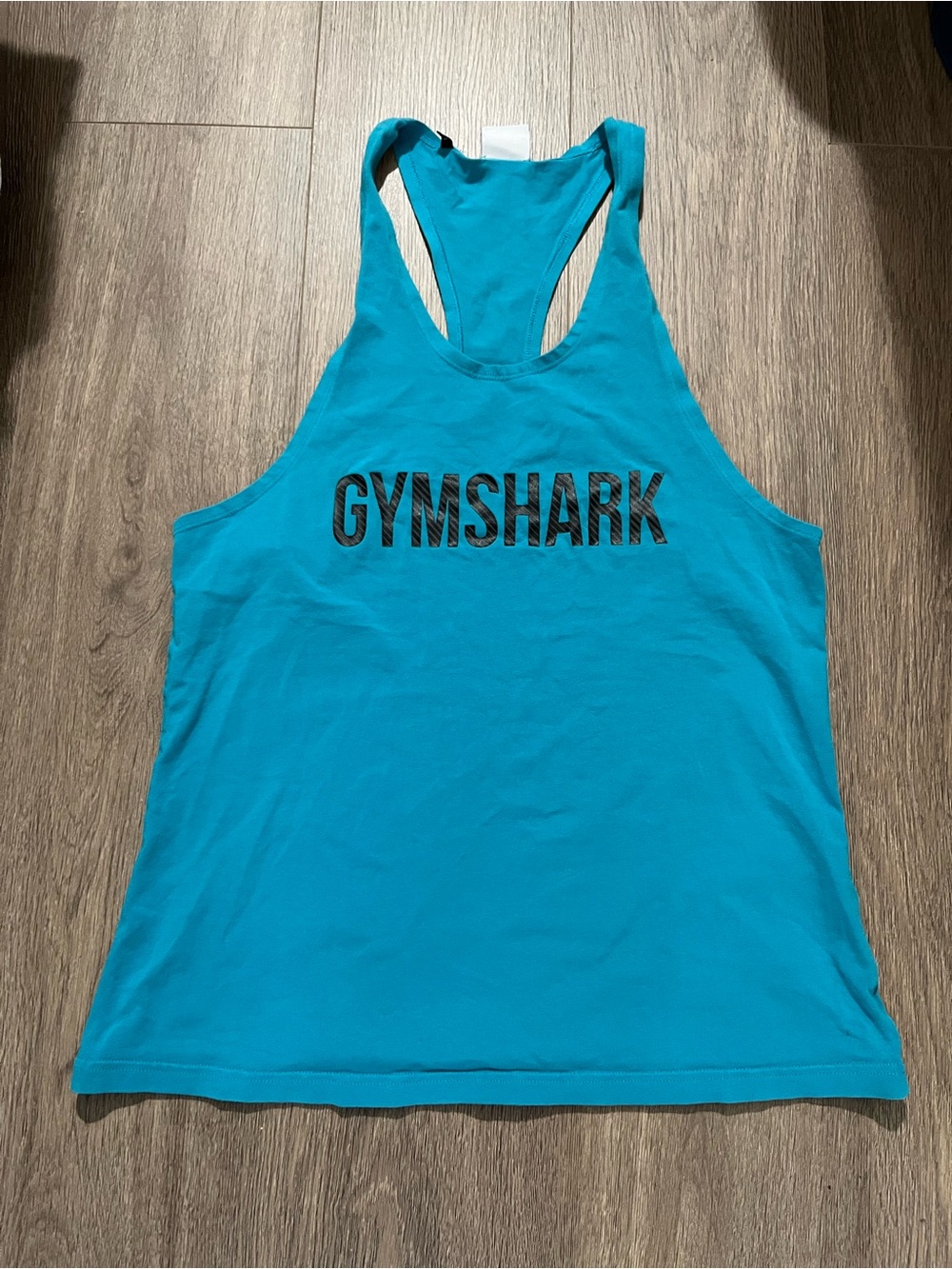 Gymshark Tank Top Muscle Tank Bright Teal blue size medium